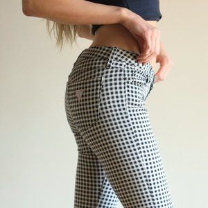 Guess Gingham Checkered Jeans